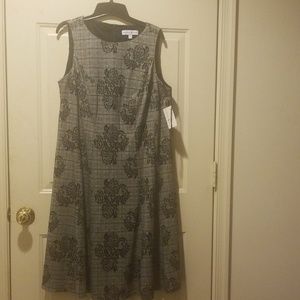 Sabrina Blue New Black and White dress